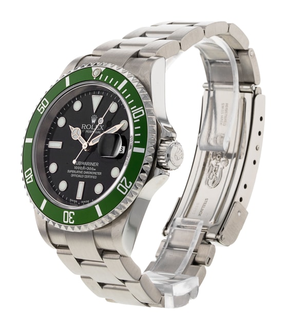 Rolex Submariner 16610 LV Flat Four Image 7